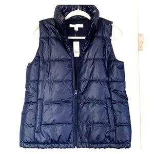 NWT Navy Puffer Vest